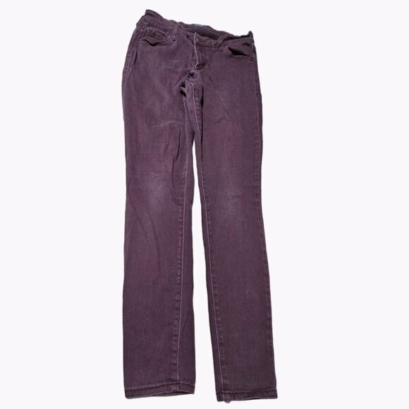 Old Navy Rockstar Mid Rise Jeans Womens Size 2 Skinny Purple Denim Pants - Picture 2 of 5